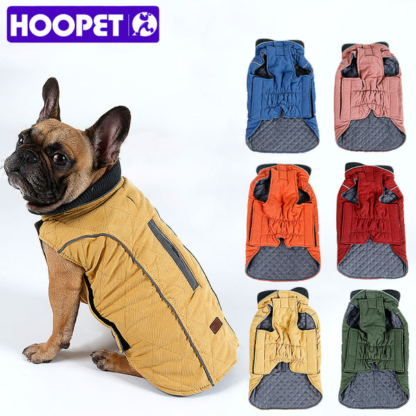 HOOPET Pet Soft Winter Warm Pet Dog Clothes Sports Overalls For Small Dogs Chihuahua Clothing Puppy Dog Coat Jacket