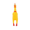 Funny Pet Toy Squawking Rooster Screaming Rubber Chicken Shrilling Yellow Cock Attractive Dog Cat Puppy Sound Toy