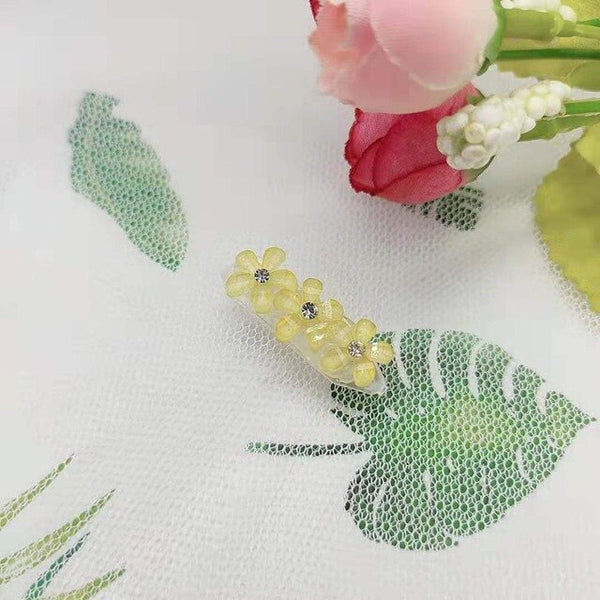 Fresh and sweet flowers hair clip pet dog headdress dog hair accessory puppy hairpin