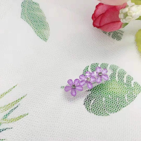 Fresh and sweet flowers hair clip pet dog headdress dog hair accessory puppy hairpin