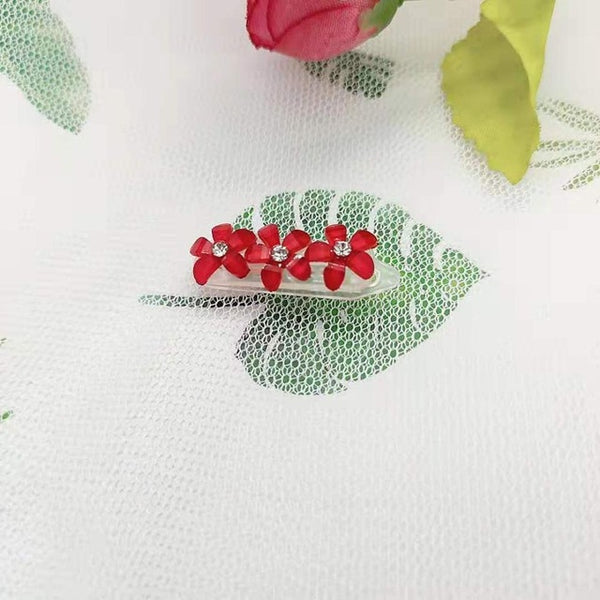 Fresh and sweet flowers hair clip pet dog headdress dog hair accessory puppy hairpin