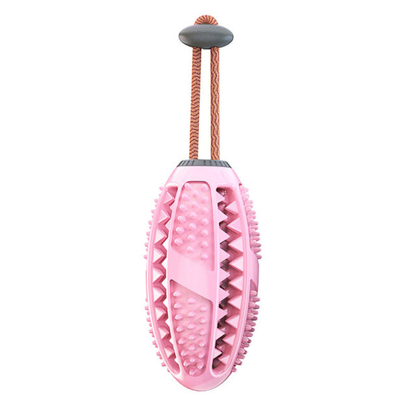 Multifunctional Pet Toys with Suction Cup Dog Push Toy with TPR Ball Pet Tooth Cleaning Chewing Rubber Dog Toys for Small Dogs