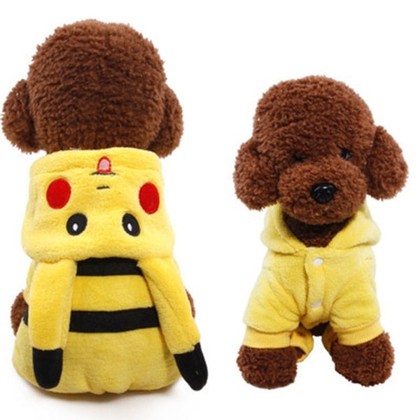 17Colors Fleece Winter Dog Clothes Pet Costume Warm Dog Coat for Small Dogs Clothing Puppy Hoodies Jumpsuit Chihuahua Clothes
