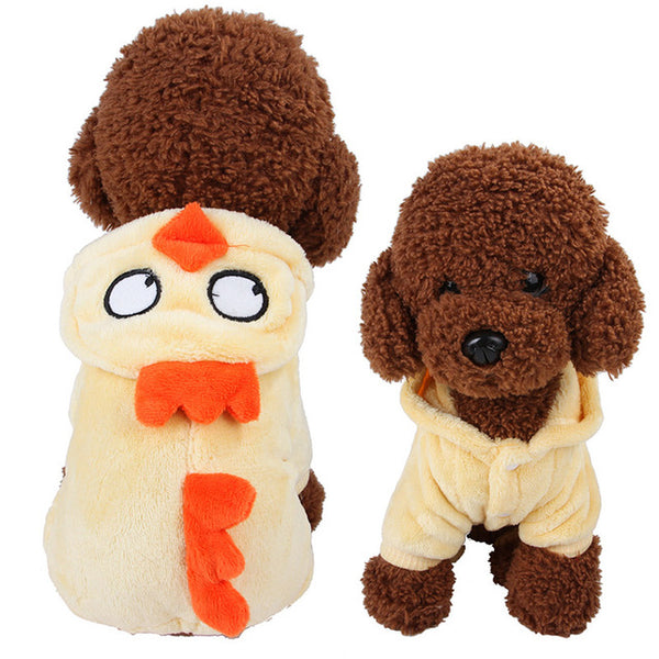 17Colors Fleece Winter Dog Clothes Pet Costume Warm Dog Coat for Small Dogs Clothing Puppy Hoodies Jumpsuit Chihuahua Clothes