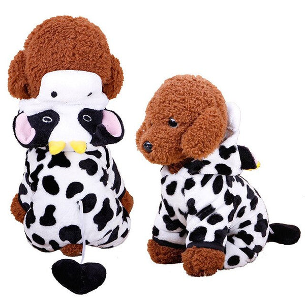 17Colors Fleece Winter Dog Clothes Pet Costume Warm Dog Coat for Small Dogs Clothing Puppy Hoodies Jumpsuit Chihuahua Clothes