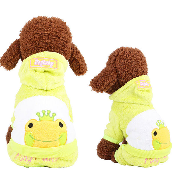 17Colors Fleece Winter Dog Clothes Pet Costume Warm Dog Coat for Small Dogs Clothing Puppy Hoodies Jumpsuit Chihuahua Clothes