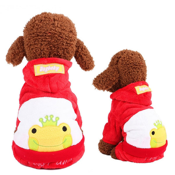 17Colors Fleece Winter Dog Clothes Pet Costume Warm Dog Coat for Small Dogs Clothing Puppy Hoodies Jumpsuit Chihuahua Clothes