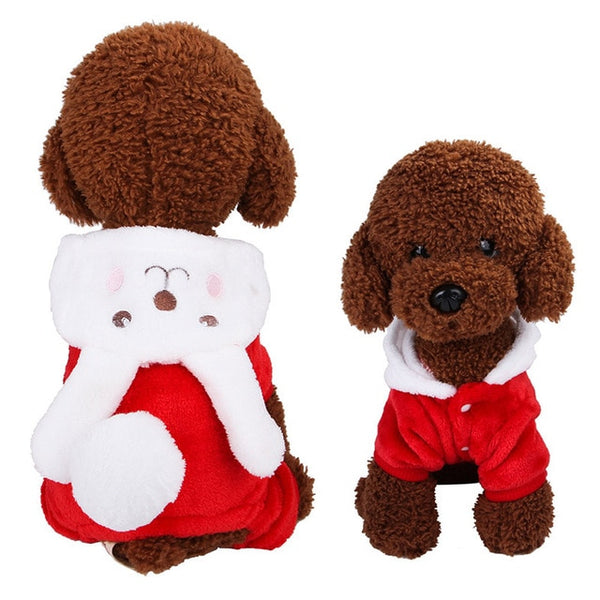 17Colors Fleece Winter Dog Clothes Pet Costume Warm Dog Coat for Small Dogs Clothing Puppy Hoodies Jumpsuit Chihuahua Clothes