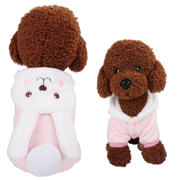 17Colors Fleece Winter Dog Clothes Pet Costume Warm Dog Coat for Small Dogs Clothing Puppy Hoodies Jumpsuit Chihuahua Clothes