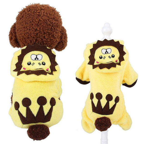 17Colors Fleece Winter Dog Clothes Pet Costume Warm Dog Coat for Small Dogs Clothing Puppy Hoodies Jumpsuit Chihuahua Clothes