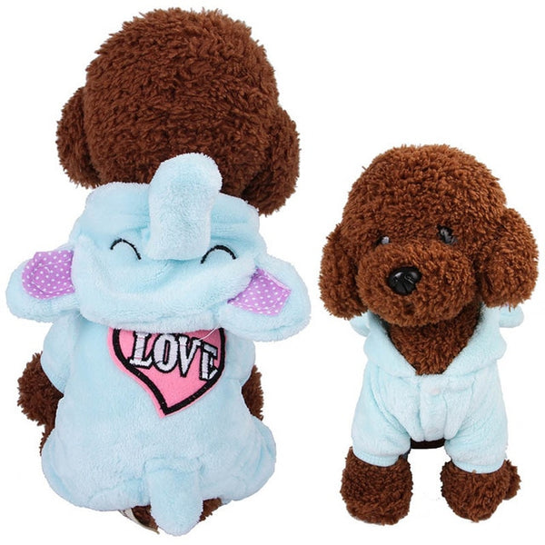 17Colors Fleece Winter Dog Clothes Pet Costume Warm Dog Coat for Small Dogs Clothing Puppy Hoodies Jumpsuit Chihuahua Clothes