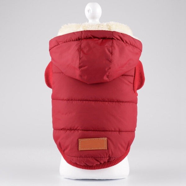 Dogs Chihuahua Pug Clothes Winter Dog Clothes Pet Warm Hooded Clothing Outfit thickening Warm Dog Jacket
