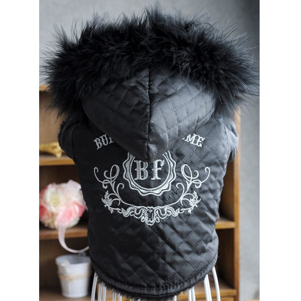 Fashion Autumn/Winter Pet Dog Coat Jacket Both Sides Wear Thicken Warm Dog Hooded Clothes Clothing