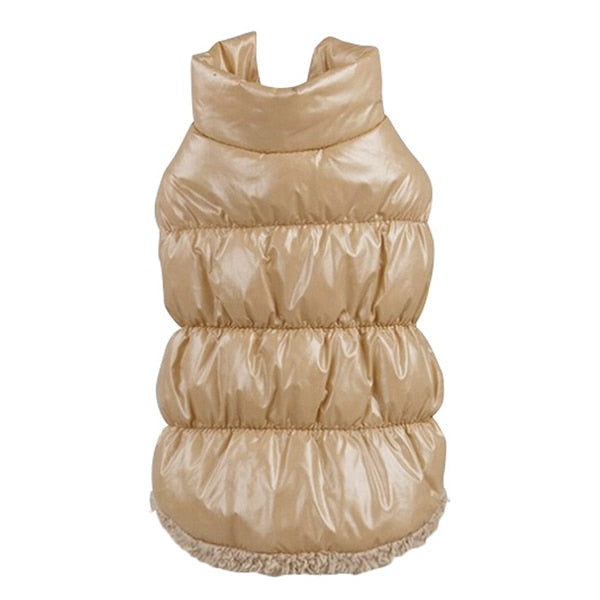 New style Warn Winter Dogs Pet Cat Padded Vest Coat Puppy Warm Down Fleece + Polyester Jackets Clothes