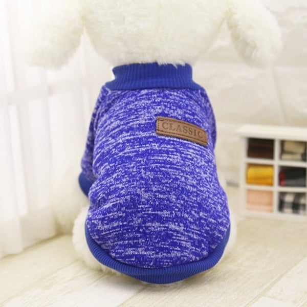 Classic Dog Clothes Warm Puppy Outfit Pet Jacket Coat Winter Dog Clothes Soft Sweater Clothing For Small Dogs Chihuahua