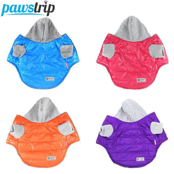 pawstrip Soft Warm Dog Coat Puppy Jacket Fleece Lining Winter Dog Clothes Chihuahua French Bulldog Shih tzu Clothing For Dogs
