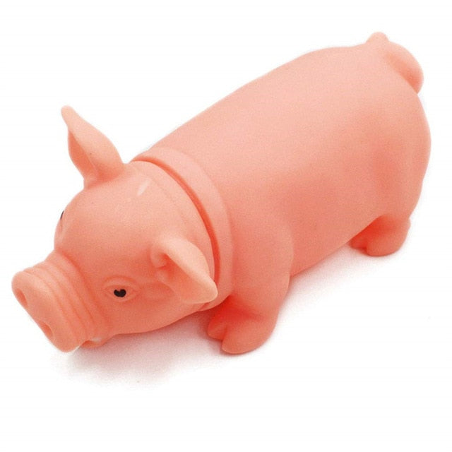Colorful Screaming Rubber Pig Pet Teasing Squeak Squeaker Chew Toy Puppy Toy for Dogs for Large Dogs Sound Voice Dog Toys 35