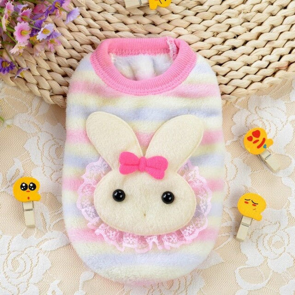 Winter Puppy Vest  Cartoon Clothing Soft Warm Flannel Dog Clothes for Small Medium Large Dog Cat Pet Coat Pet Accessories