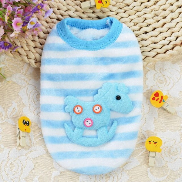 Winter Puppy Vest  Cartoon Clothing Soft Warm Flannel Dog Clothes for Small Medium Large Dog Cat Pet Coat Pet Accessories