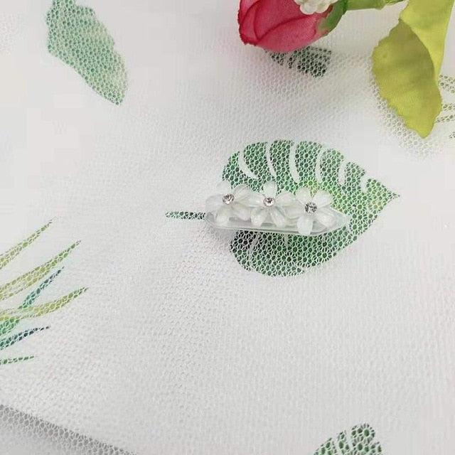 Fresh and sweet flowers hair clip pet dog headdress dog hair accessory puppy hairpin