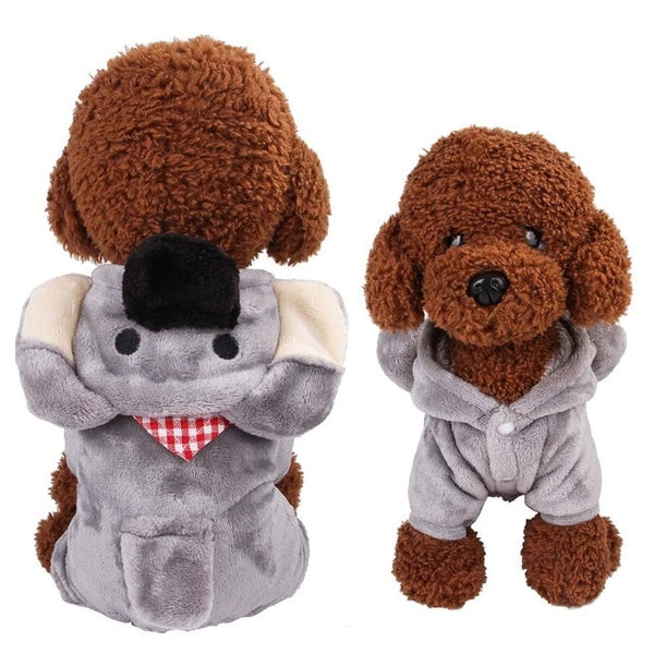 17Colors Fleece Winter Dog Clothes Pet Costume Warm Dog Coat for Small Dogs Clothing Puppy Hoodies Jumpsuit Chihuahua Clothes