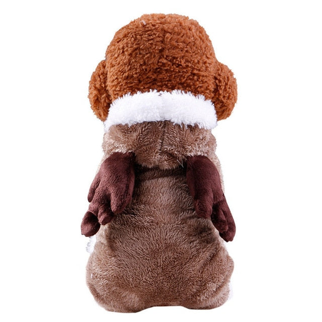 17Colors Fleece Winter Dog Clothes Pet Costume Warm Dog Coat for Small Dogs Clothing Puppy Hoodies Jumpsuit Chihuahua Clothes