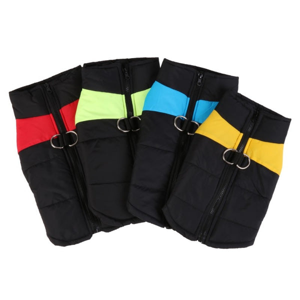 Winter Warm Pet Dog Vest Clothes Goods Waterproof Zip-up Coat Jacket For Small Dogs Puppy Cat Raincoat Ropa Para Perros S-4XL