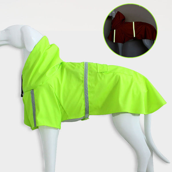 Dog rain coat clothes pet big dog puppy raincoat casual waterproof jacket costumes yellow plus size XXL raincoat for large dogs