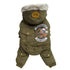 Dog Clothes Autumn Pet Clothing for Dog Jumpsuit Coat Jacket Chihuahua Poodle Bichon Pet Outfits Dog Apparel Green