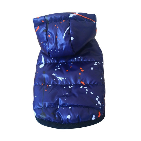 Pet Dogs Clothes Warm Hooded Costume Waterproof Jacket Thickening Skiing Coat For Small Medium Dogs Sweatshirt