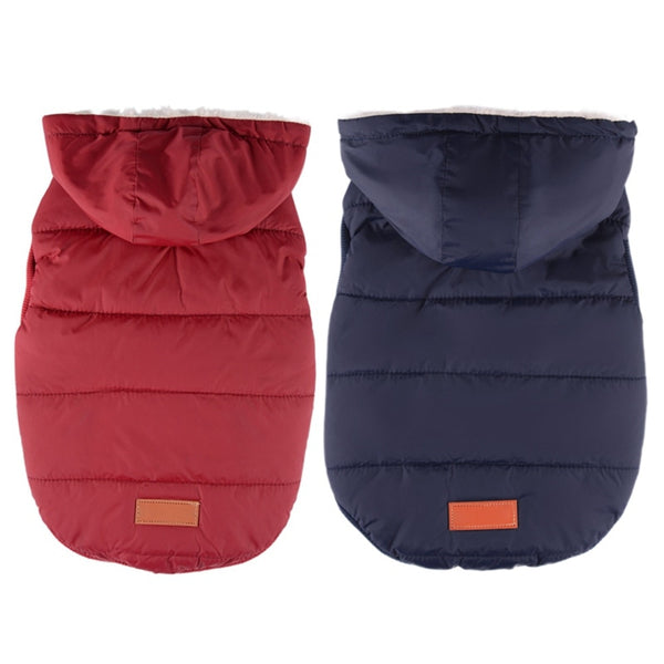Dogs Chihuahua Pug Clothes Winter Dog Clothes Pet Warm Hooded Clothing Outfit thickening Warm Dog Jacket