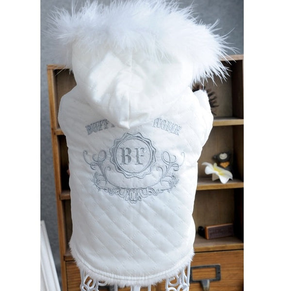 Fashion Autumn/Winter Pet Dog Coat Jacket Both Sides Wear Thicken Warm Dog Hooded Clothes Clothing