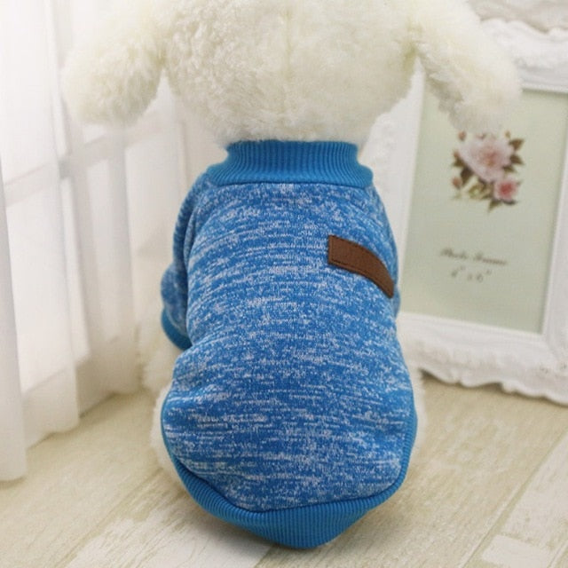 Classic Dog Clothes Warm Puppy Outfit Pet Jacket Coat Winter Dog Clothes Soft Sweater Clothing For Small Dogs Chihuahua
