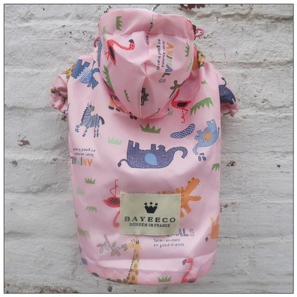 Small medium Pet Dog cat RainCoat waterproof dog Jacket coat Clothes for chihuahua Dogs Puppy Rainsuit jumpsuit
