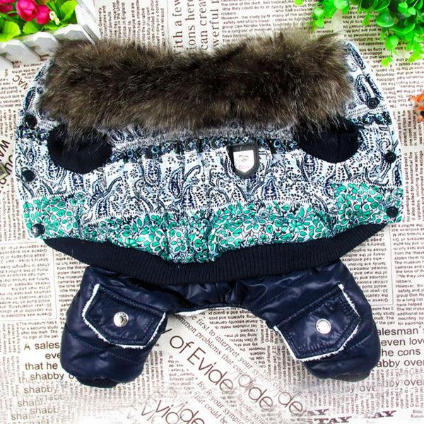 Waterproof Fabric Dog Coat Winter Warm Pet Dog Clothes Thickening Dog Down Jacket Clothing For Pet Dogs Costume