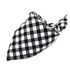 Reversible Dog Bandana Cotton linen Plaid Pet Trianguar bandage Scarf Bow ties Collar Square Cat dog Decoration Accessories