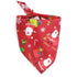 Dog Bandana Christmas Pet Costume Stylish Christmas Santa Scarf Bibs Kerchief Accessories for Small Medium Large Dogs Cats