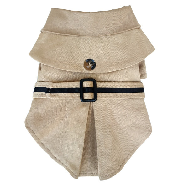 High Quality Dog Clothes Pet Dog Cloak trench coat jacket dog autumn winter jacket warm fleece+cotton pet clothing 5colors