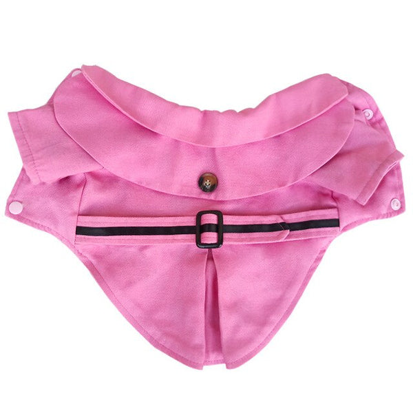High Quality Dog Clothes Pet Dog Cloak trench coat jacket dog autumn winter jacket warm fleece+cotton pet clothing 5colors